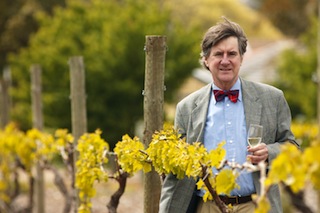 Dr. Richard Hamilton in his Marion vineyards